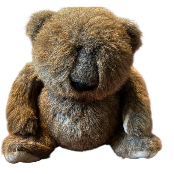 VTG 24K Polar Puffs Plush Bear 1993 5774 Tags Hugly Bugly ~ 13” Groundhog - Picture 2 of 6